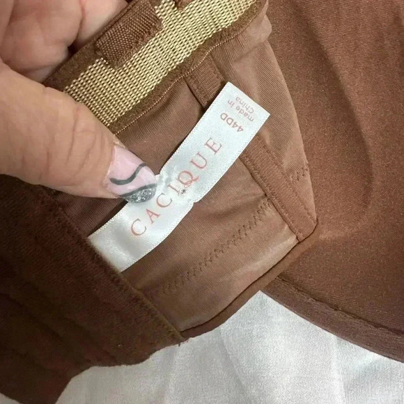 Cacique chocolate brown boost multi way strapless bra size 44E (DD) - Picture 10 of 13